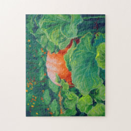 Roter Planeten-Kürbis Puzzle