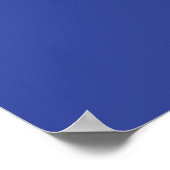 Roter Plastik Hocker Druck Poster (Ecke)