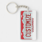 Roter Platten-Schlüsselanhänger kundengerechter Schlüsselanhänger (Vorderseite)
