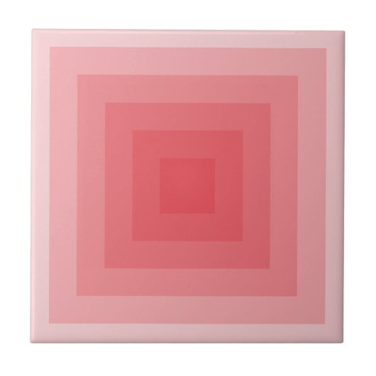 Roter Platz Geometrisch Fliese (Vorderseite)