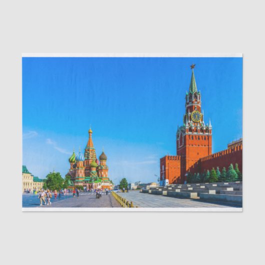 Roter Platz in Moskau Seidenpapier (Vorderseite)
