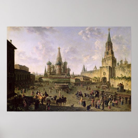 Roter Platz, Moskau, 1801 Poster (Vorne)