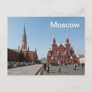 Roter Platz. Moskau, Russland Postkarte