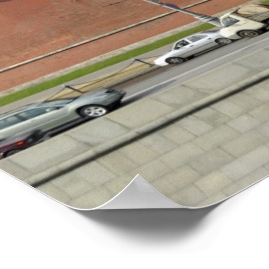 Roter Platz Poster (Ecke)