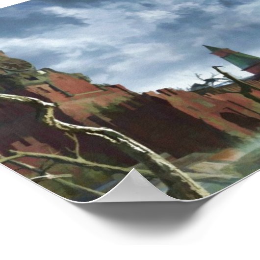 Roter Platz Poster (Ecke)