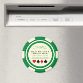 Roter Poker Casino Save the Date Magnet (In Situ (Geschirrspüler))