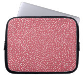 Roter Polka-Dot-Laptop Laptopschutzhülle (Vorderseite)