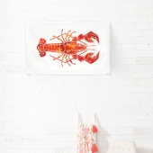 Roter polygonal Hummer Banner (InSitu)