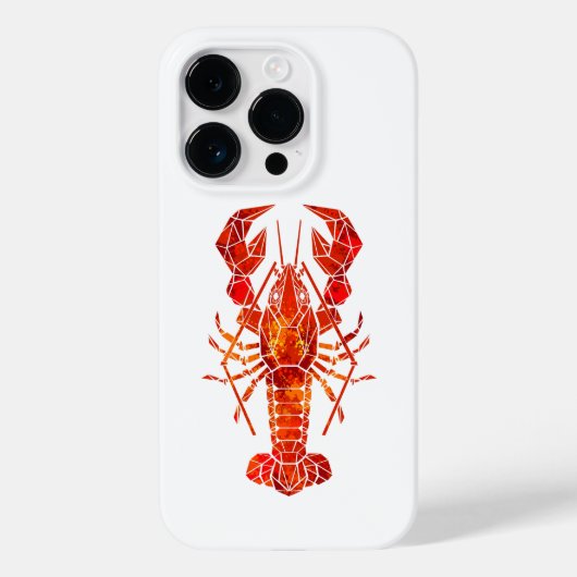 Roter polygonal Hummer Case-Mate iPhone Hülle (Rückseite)