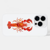 Roter polygonal Hummer Case-Mate iPhone Hülle (Rückseite (Horizontal))