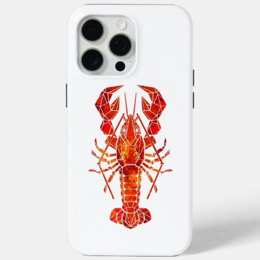 Roter polygonal Hummer Case-Mate iPhone Hülle (Rückseite)