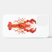 Roter polygonal Hummer Case-Mate iPhone Hülle (Rückseite (Horizontal))