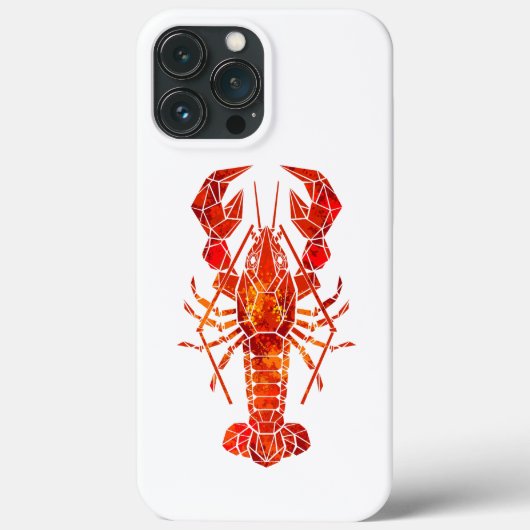 Roter polygonal Hummer Case-Mate iPhone Hülle (Rückseite)