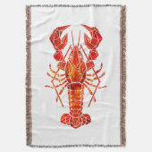 Roter polygonal Hummer Decke (Vorderseite Vertikal)