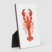 Roter polygonal Hummer Fotoplatte (Seite)