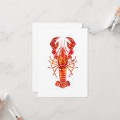 Roter polygonal Hummer Karte (Vorderseite/Rückseite Beispiel)