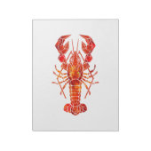 Roter polygonal Hummer Notizblock (Rotiert)