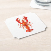 Roter polygonal Hummer Untersetzer (angewinkelt)