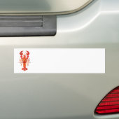 Roter Polygonaler Hummer Autoaufkleber (Auf Auto)