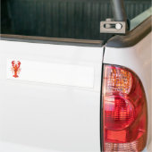 Roter Polygonaler Hummer Autoaufkleber (Auf Lkw)