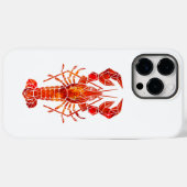 Roter polygonaler Hummer Case-Mate iPhone Hülle (Rückseite (Horizontal))
