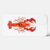Roter polygonaler Hummer Case-Mate iPhone Hülle (Rückseite (Horizontal))
