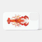 Roter polygonaler Hummer Case-Mate iPhone Hülle (Rückseite (Horizontal))