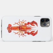 Roter polygonaler Hummer Case-Mate iPhone Hülle (Rückseite (Horizontal))