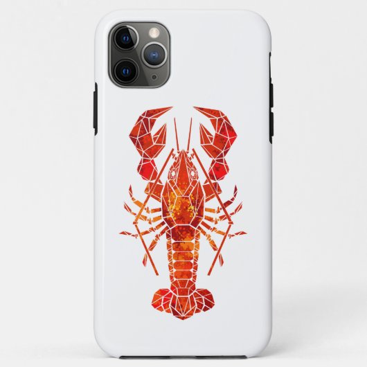 Roter polygonaler Hummer Case-Mate iPhone Hülle (Rückseite)