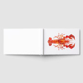 Roter Polygonaler Hummer Gästebuch (Voll)