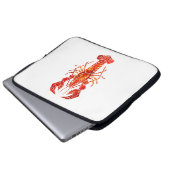 Roter polygonaler Hummer Laptopschutzhülle (Vorne Knopf)
