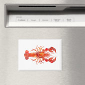 Roter polygonaler Hummer Magnet (In Situ (Geschirrspüler))