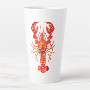 Roter Polygonaler Hummer Milchtasse