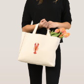 Roter polygonaler Hummer Mini Stoffbeutel (Vorderseite (Produkt))