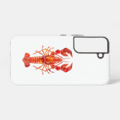 Roter polygonaler Hummer Samsung Galaxy Hülle (Rückseite (Horizontal))