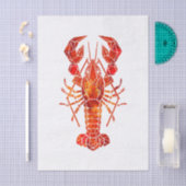 Roter Polygonaler Hummer Seidenpapier (Handwerk)