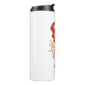 Roter polygonaler Hummer Thermosbecher (Nach links gedreht)