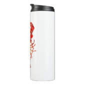 Roter polygonaler Hummer Thermosbecher (Nach rechts gedreht)