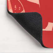 Roter Pop Art Corvette Mousepad (Ecke)