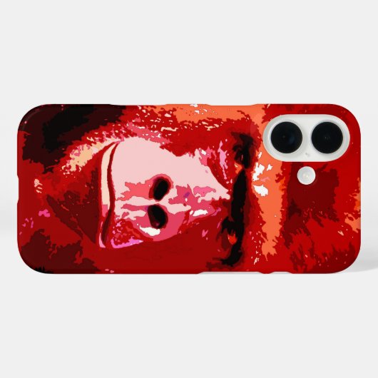 Roter Pop Case-Mate iPhone Hülle (Rückseite (Horizontal))