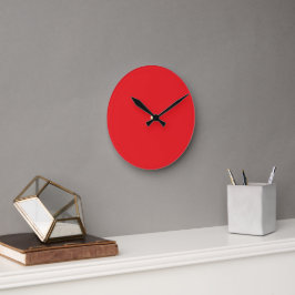 Roter Pop Runde Wanduhr