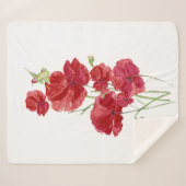 Roter Poppy Hummingbird Garden Bird Sherpadecke (Vorderseite (Horizontal))