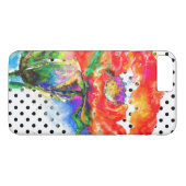 Roter Poppy schwarz-weiße Polka-Punkte Case-Mate iPhone Hülle (Rückseite (Horizontal))