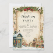 Roter Postkasten Winterurlaub Einladung (Vorderseite)