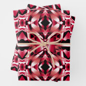 Roter Power Perspektive Farbverlauf Feine Kunst Geschenkpapier Set (Beispiel)