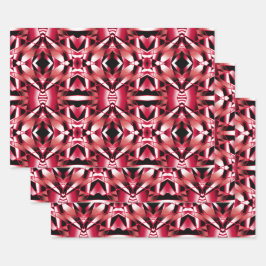 Roter Power Perspektive Farbverlauf Feine Kunst Geschenkpapier Set
