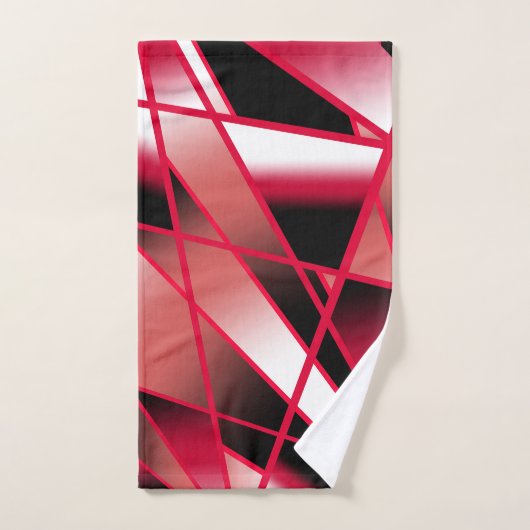 Roter Power Sichtbare strahlende, farbenfrohe Kuns Badhandtuch Set (Handtuch)