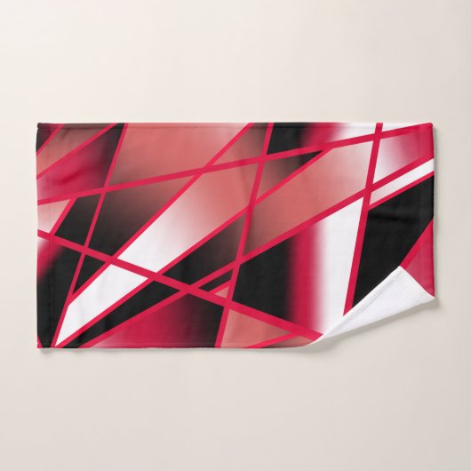 Roter Power Sichtbare strahlende, farbenfrohe Kuns Badhandtuch Set (Handtuch)