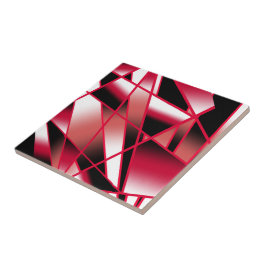 Roter Power Sichtbare strahlende, farbenfrohe Kuns Fliese