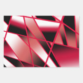 Roter Power Sichtbare strahlende, farbenfrohe Kuns Geschenkpapier Set (Vorderseite)